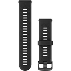 Garmin silikon-armband (22 mm, Silikon), Uhrenarmband, Schwarz