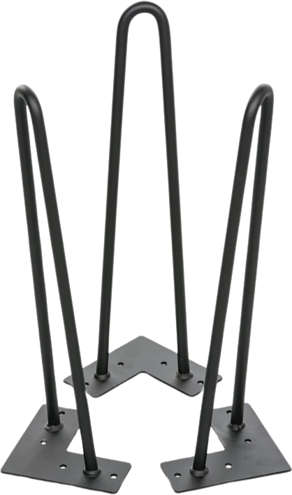 B2B Partner Tischgestell SPIDER, doppelt, 410 mm, schwarz