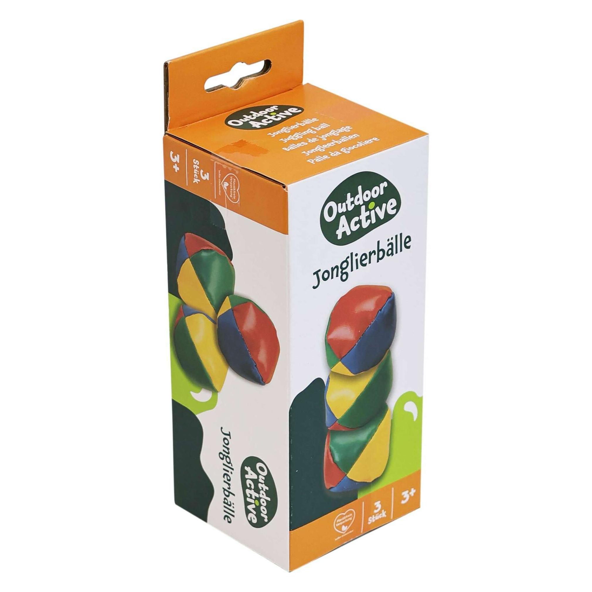 Hoffmann Jonglierbälle 3 Stück Display 7cm, 90g in Dose weiches Kunst (0072303181)