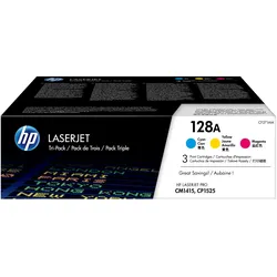 HP, Toner, Cartridge No 128A HP128A 128A Multipack (CF371AM) (C, M, Y)