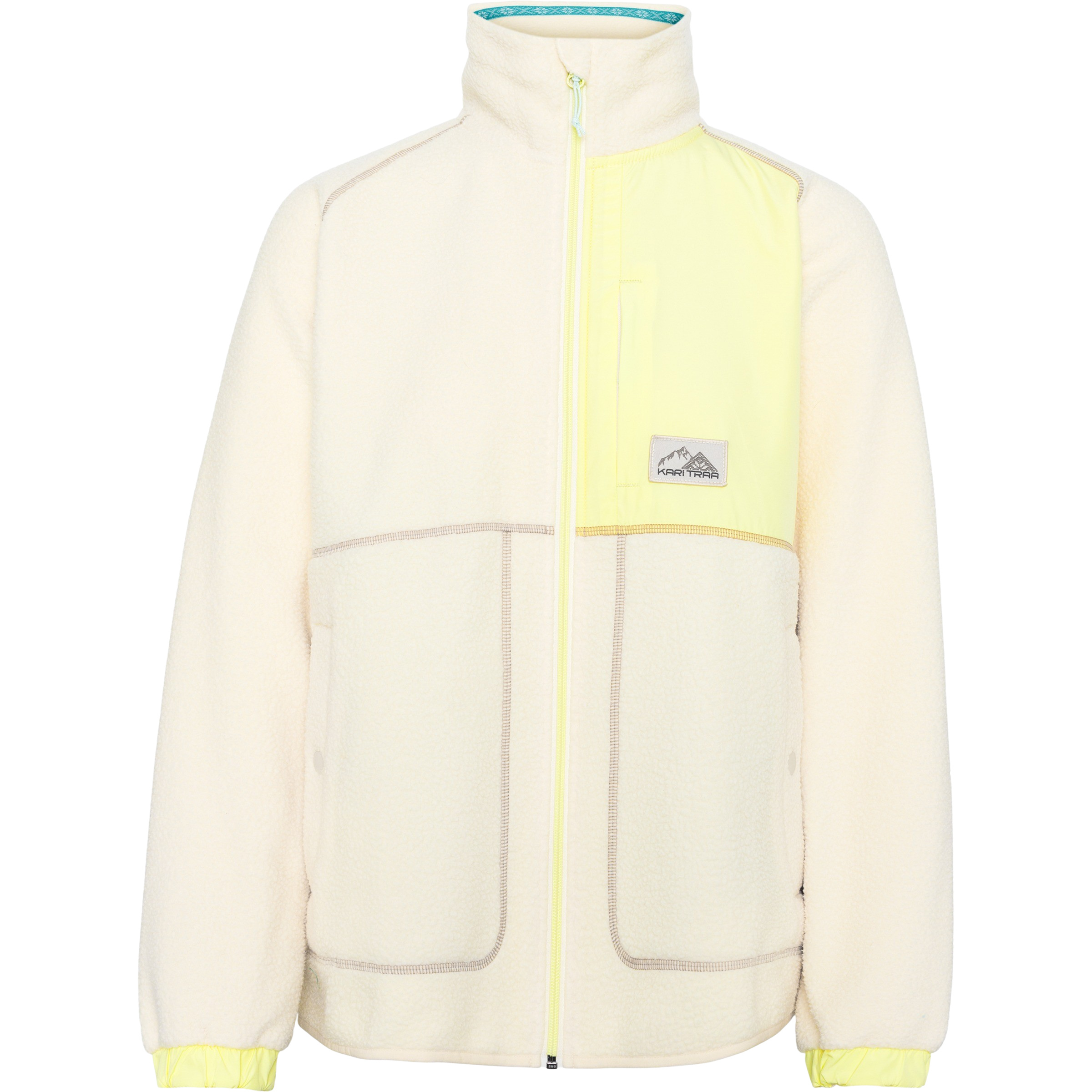 Kari Traa Emma Damen Fleecejacke beige Größe S Trekking Atmungsaktiv