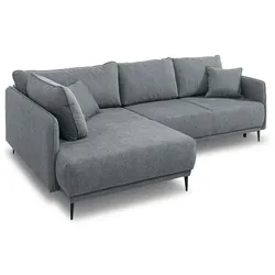 filippo Ecksofa mit Funktion Fryburg Stoff Grau