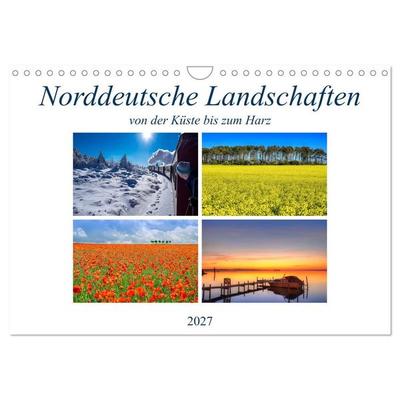 Norddeutsche Landschaften (Wandkalender 2027 DIN A4 quer), CALVENDO Monatskalender