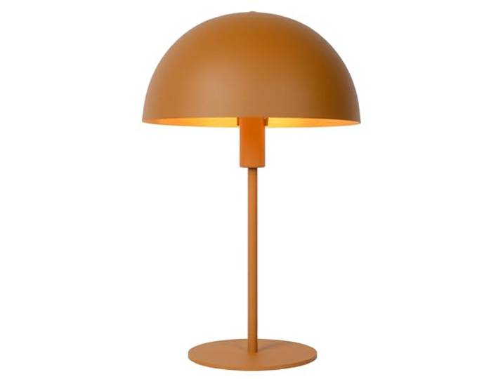 Lucide SIEMON - Tischlampe - Ø 25 cm - 1xE14 - Ockergelb