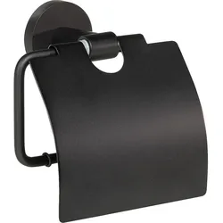 Papierrollenhalter Eldrid nero mit Deckel Messing schwarz Evenes