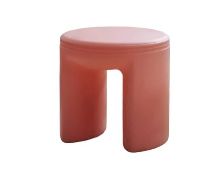 XXAD553TY Multifunktionaler Hocker, runder Kunststoffhocker kann verwendet Werden Kleiderschrank(Pink)