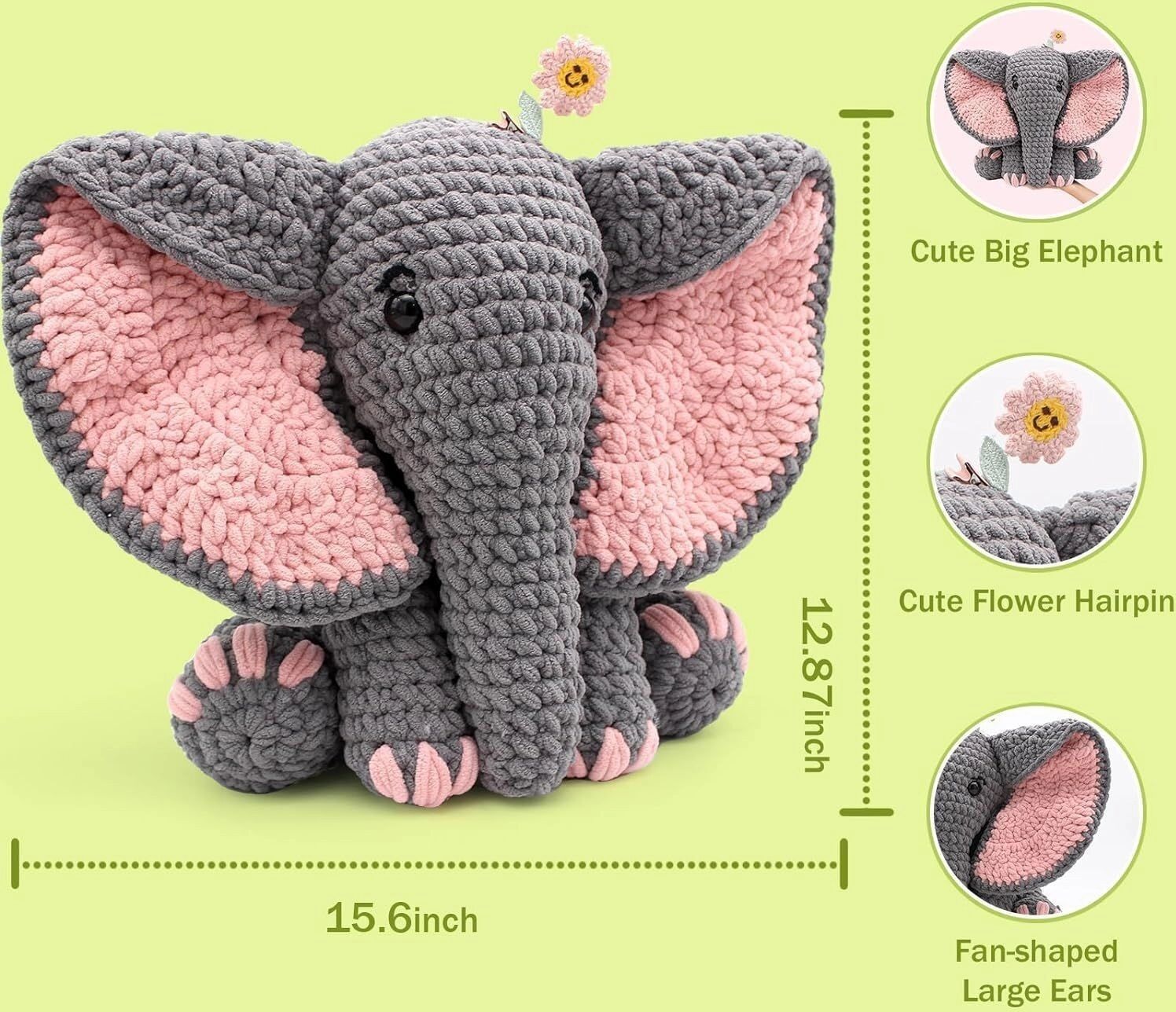 INF DIY Häkelset Elefant