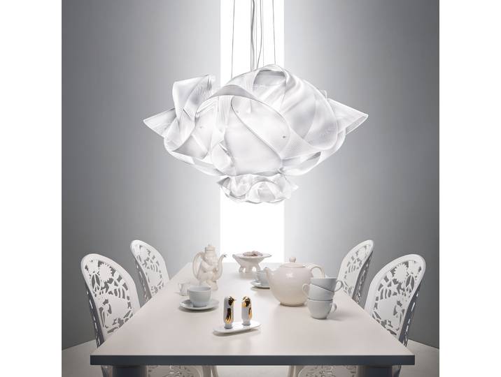 Suspension design Fabula, transparente, grande - Slamp - Salon / séjour - Plastique - À ampoule unique