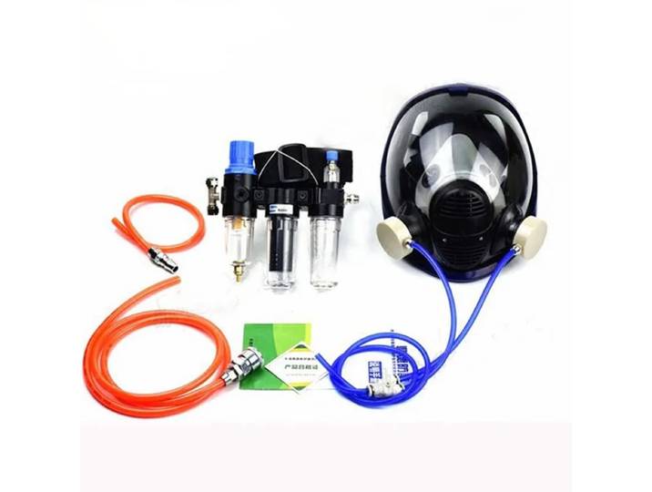 Système de respirateur industriel d'alimentation en Air fonctionnelle 3 en 1, 6800, masque facial complet à 3 interfaces, masque de protection à gaz pour le travail