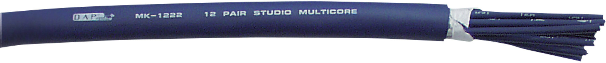 DAP Audio Mk-1222 12-Paariges Studio-Multicore-Kabel – Blaue Ummantelung – Preis Pro Meter