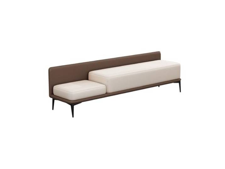 CHICKEN Tritthocker Ende der Bettbank, Fußteil, Einstiegsbank, Aufbewahrungsbank, Fußhocker, Bank, Lederbank Schlafzimmerbank(Brown,120 * 40 * 52cm)