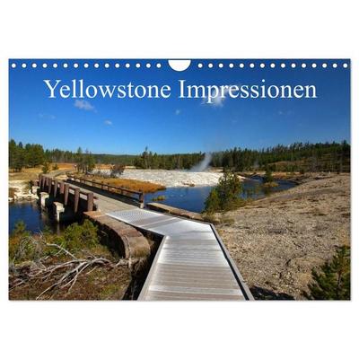 Yellowstone Impressionen (Wandkalender 2027 DIN A4 quer), CALVENDO Monatskalender