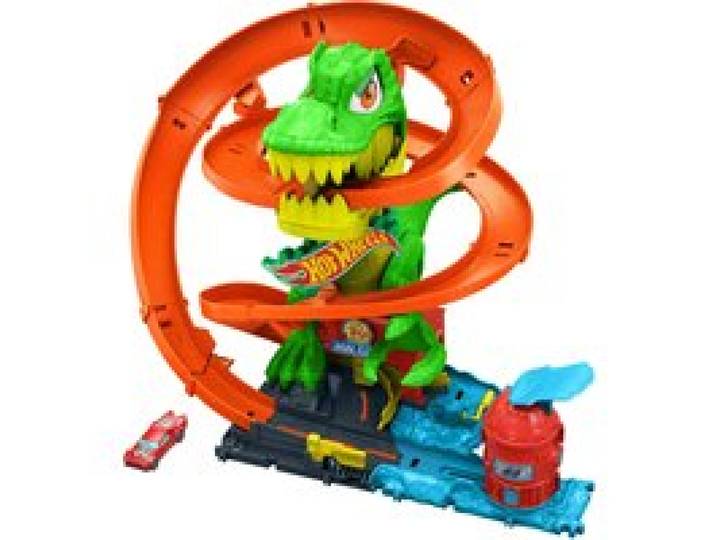 Hot Wheels City Coffret de jeu (Bataille de T-Rex de la ville)