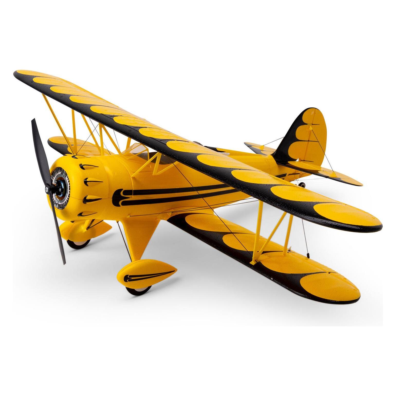 E-Flite FLUGZEUG WACO Yellow 550mm EP BNF UMX mit AS3X & SAFE Select (EFLU53550Y)