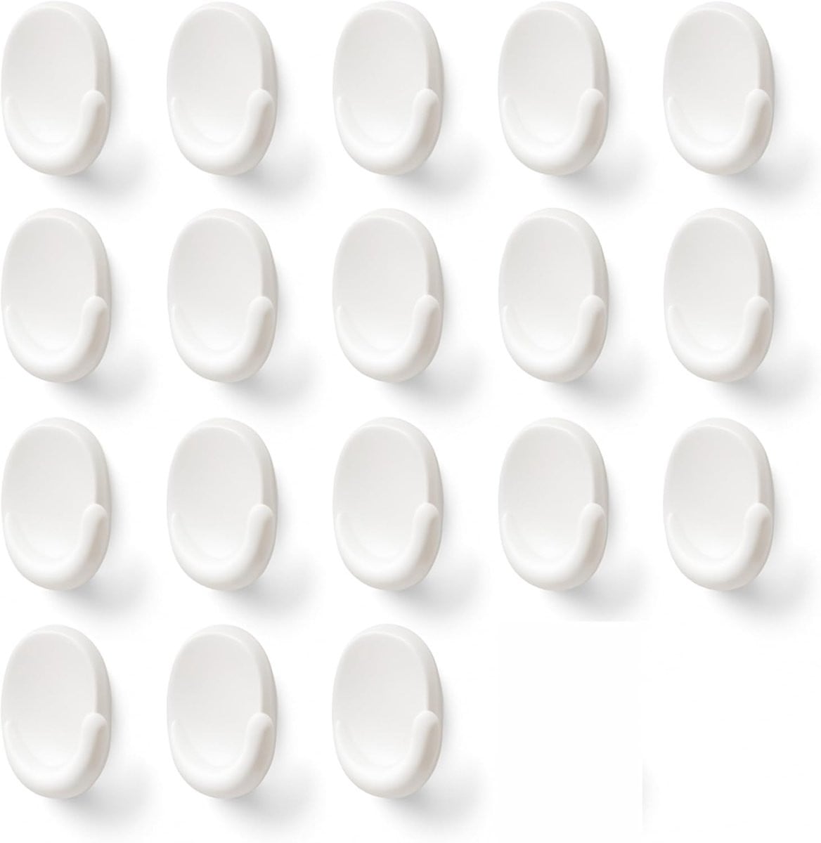 Wandhaken Set - 18 Stuks Zelfklevende Haken - Wit