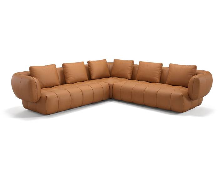 Leder Wohnlandschaft MARE Designcouch Ecksofa Polsterecke