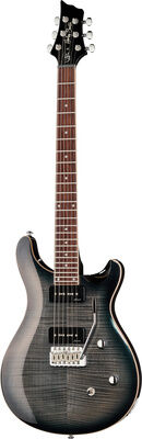 Harley Benton CST-24T P90 Black Flame Black Flame Hochglanz