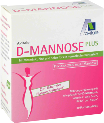Avitale GmbH D-MANNOSE PLUS 2000 mg Sticks m.Vit.u.Mineralstof. 30X2.47 g 15211375