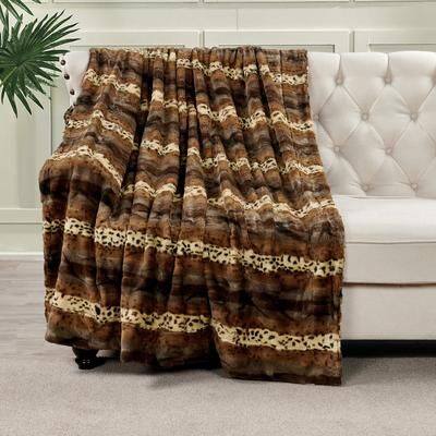 Home Soft Things Double Sided Animal Throw