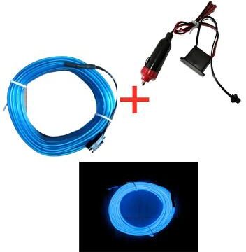 Inspired Living USB Neon LED Car Interior Light Strip Flexible Ambient Lighting cig drive 7 1m