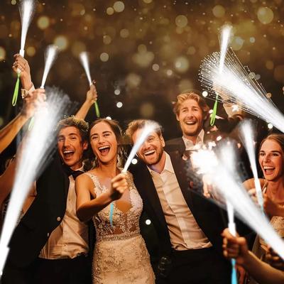 Uplifted Goods Fiber Optic LED Wedding Wands white 12pcs