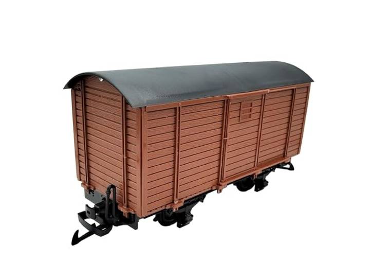 ML-Train Gedeckter Güterwagen braun - Selbstbauwagen/Bausatzwagen Gartenbahn Spur G