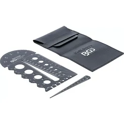 BGS 74247 Schraubenschablone Gewindeschablone Gewindelehre metrisch M3 - M20 0,5 - 13,00mm