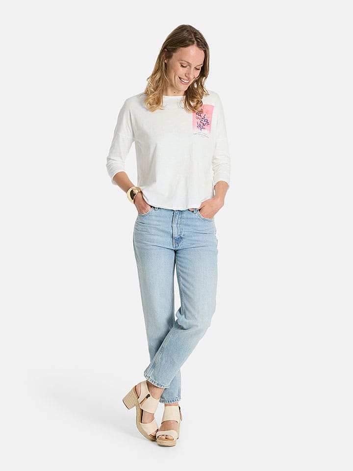LIEBLINGSSTÜCK Longsleeve "Camilla" in Weiß - S