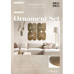 Wanddeko ORNAMENT-SET (BHT 75x75x2,70 cm) - braun - BHT 75x75x2,70 cm