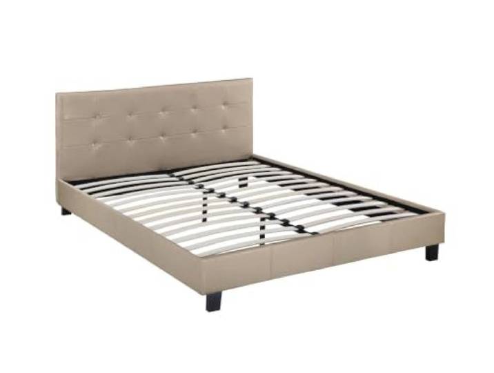 habitat et jardin Doppelbett Julia - 140 x 190 cm - Taupe