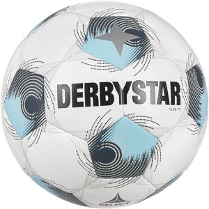 Derbystar Fußball Club TT v26 FIFA Basic, 122034, Größe 5, 430 Gramm, weiß/grau/blau, Trainingsball