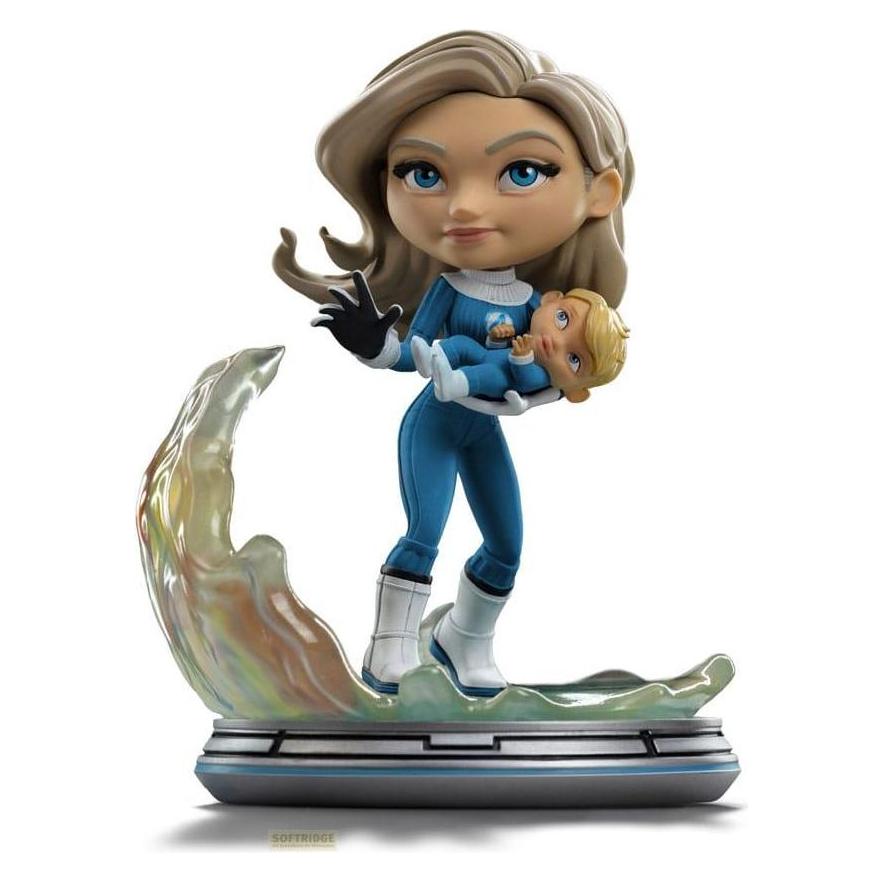 Iron Studios Fantastic Four Mini Co. PVC Figur Invisible Woman and Franklin 15 cm (IS57712)
