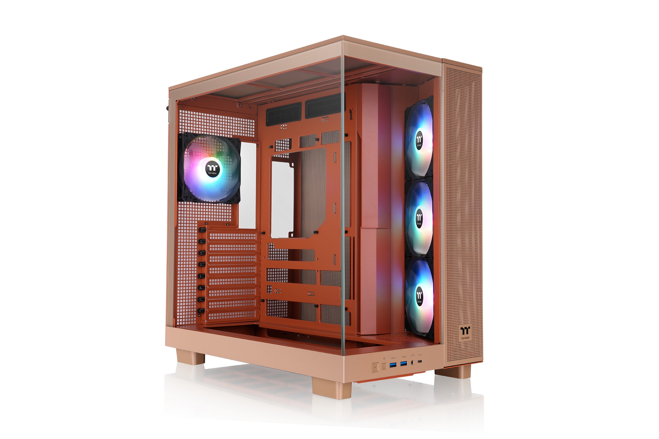 Thermaltake View 380 XL Gaming PC Gehäuse Midi-Tower Gravel Sand Seitenfenster