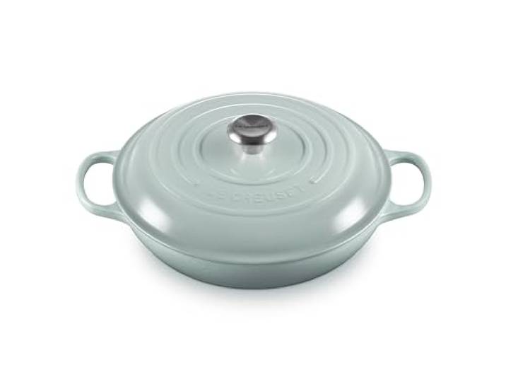 Le Creuset Signature Gourmet-Profitopf aus Gusseisen, 30 cm, 3,5 Liter, Sea Salt