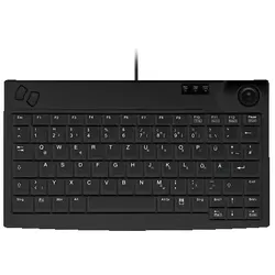 Contour Design Active Key AK-440 Tastatur Industriell USB AZERTY Französisch Schwarz