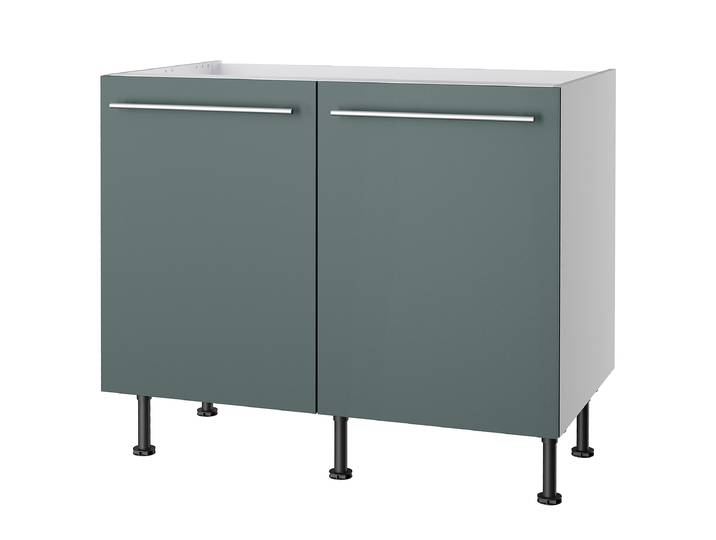 Meuble sous-évier Venezia 100cm Vert/Vert foncé