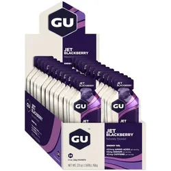 Gu Unisex Energy Gel Jet Blackberry Karton (24 x 32g)