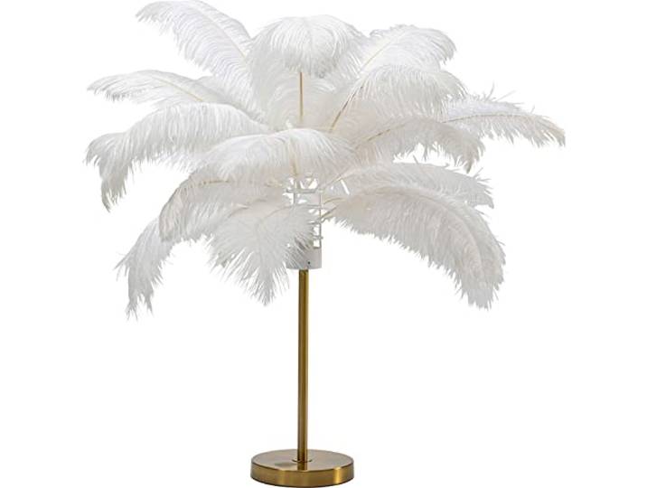 Kare Design Tischlampe Feather Palm, weiß, 60x50x50cm
