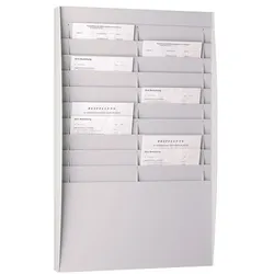 Paperflow Wand–Prospekthalter 20 Fächer »A4« grau, 54.4x86.5x1 cm