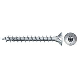 Fischer 670667 Power-Fast II Spanplattenschraube 4.5 mm 50 mm T-Profil Stahl galvanisch verzinkt 50 St.