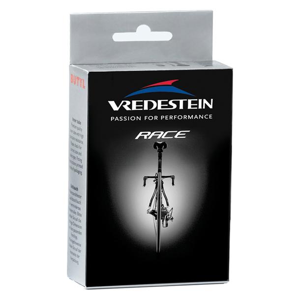 Vredestein Race Latex Presta 50 700X20-25C /20/25-622 Fahrradschlauch, schwarz, 28 (Presta (SV), 28", 50 mm) (VRD-58828)