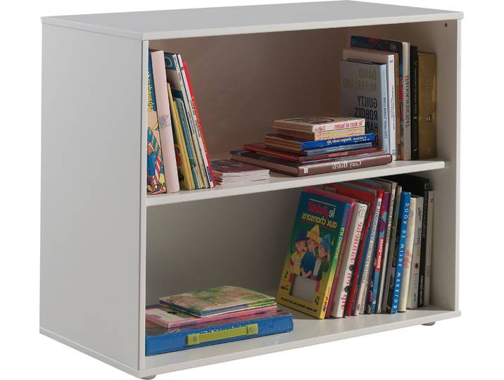 Kinderregal VIPACK Pino , weiß, B:85,5cm H:72cm T:43,3cm, Massivholz, Regale, Kinderregal, Regal