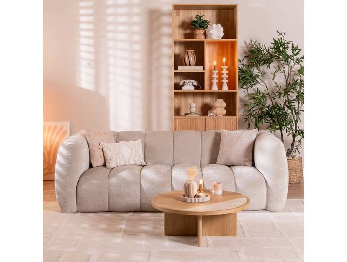 Bronx71 3-Sitzer Sofa Luca Chenille sand