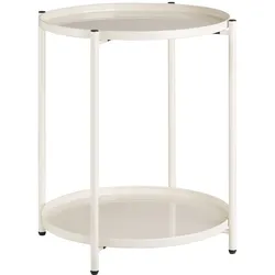 tectake Beistelltisch Oxford 45,5x45,5x53cm  Creme