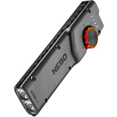 LED Taschenlampe NEBO "Nebo EDGE 2K", grau, H:13,5cm L:3,2cm T:2,5cm, Aluminium, Mobilleuchten