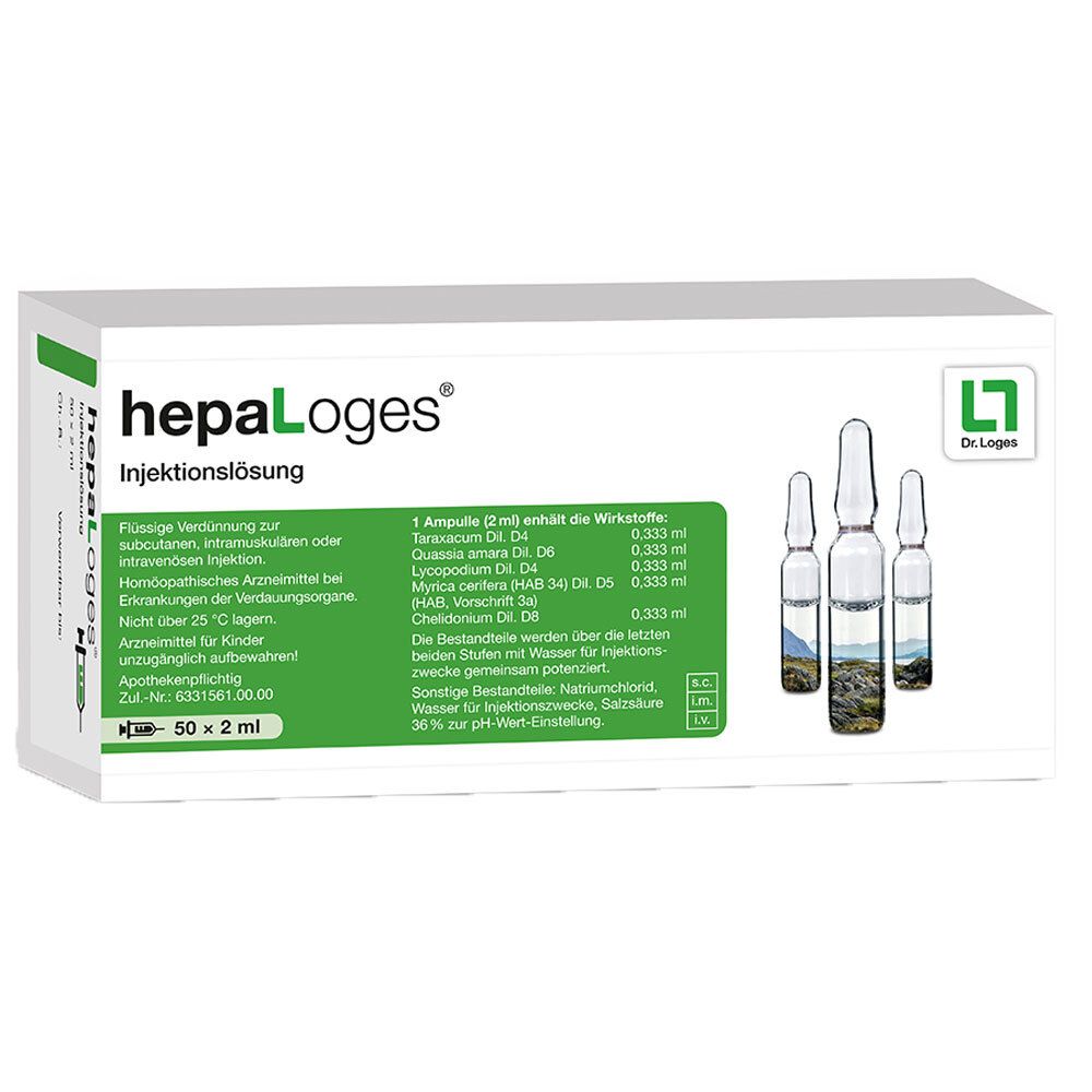 Hepaloges Injektionslösung Amp. 50x2 ml Ampullen