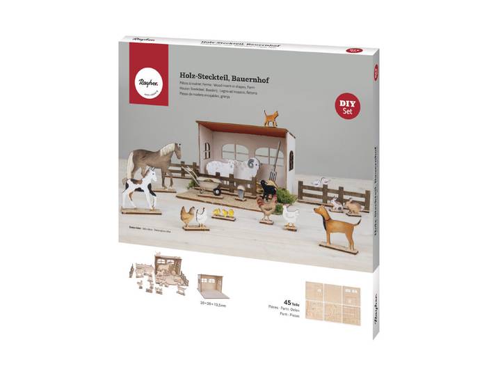 Holz-Steckteil, Bauernhof, FSC MixCredit