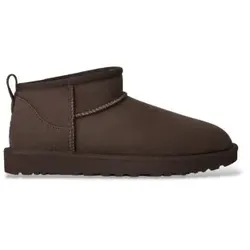 UGG für Damen. 1116109 Classic Ultra Mini Lederstiefel Schokolade (40), Braun, Wohnung, Wildleder, Keine, Lässig