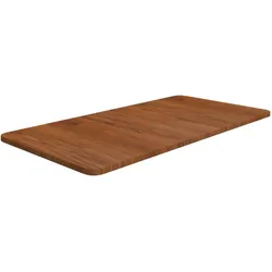 vidaXL Waschtischplatte Dunkelbraun 80x40x1,5 cm Massivholz Behandelt