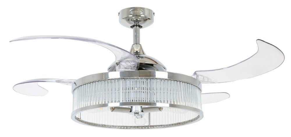 Beacon Corbelle plafondventilator Chrome Silver Ø 122 cm